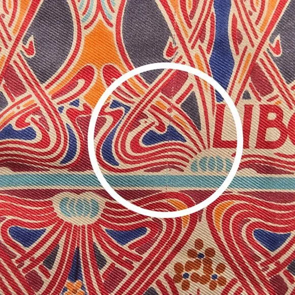 Liberty Silk Scarf Vintage Ianthe Design - Picture 4 of 6